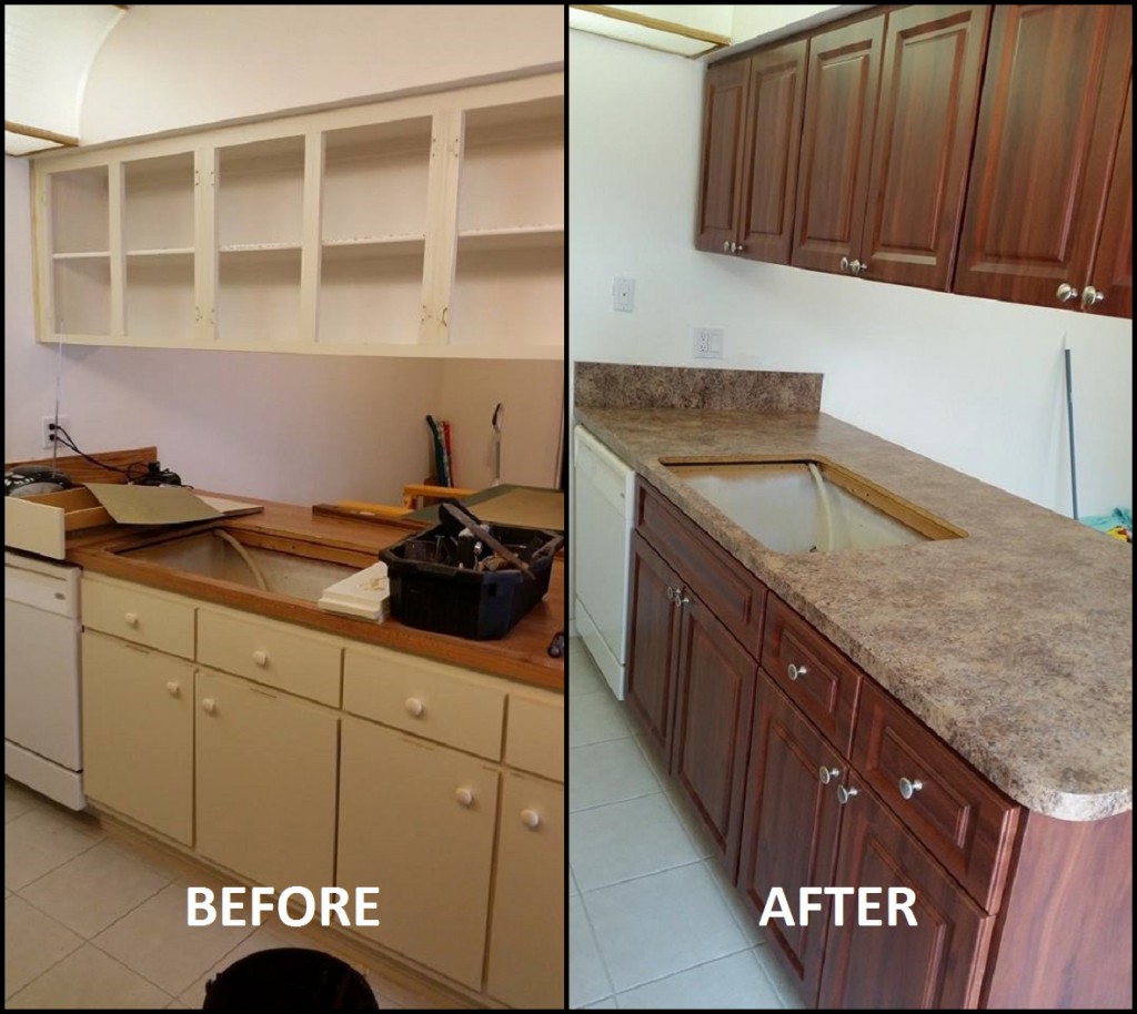 Before & After Pictures Kitchen Refacing Specialists